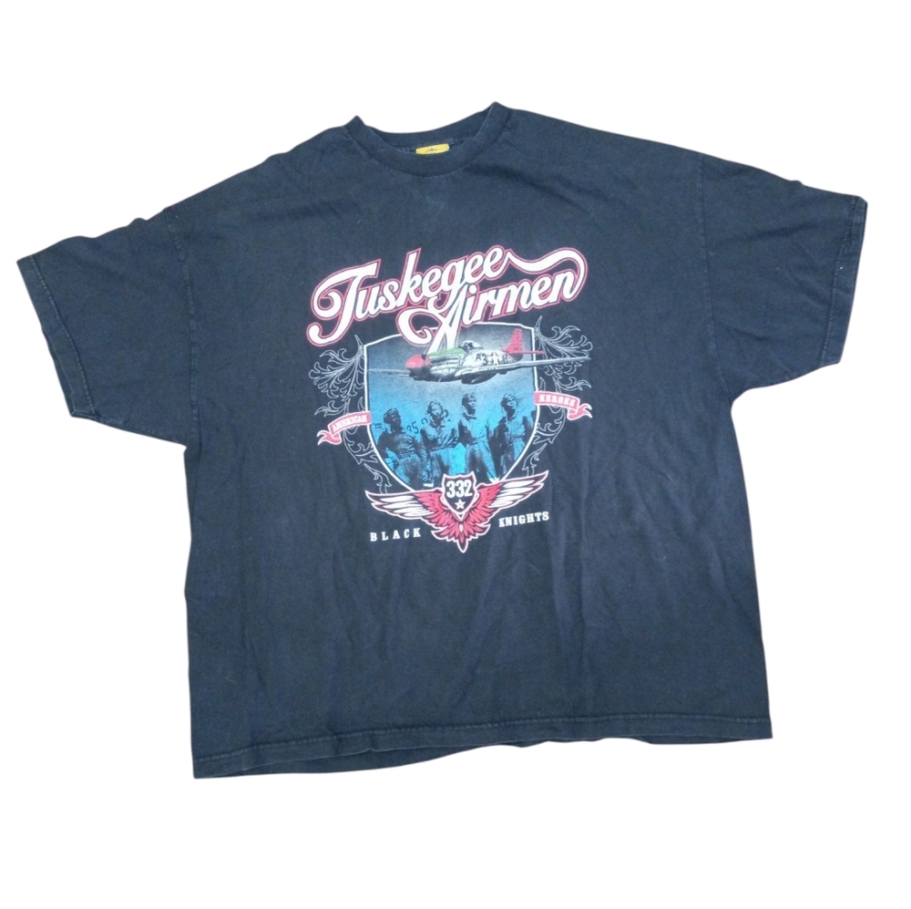 Vintage Tuskegee Airmen Graphic T-Shirt Size 3X